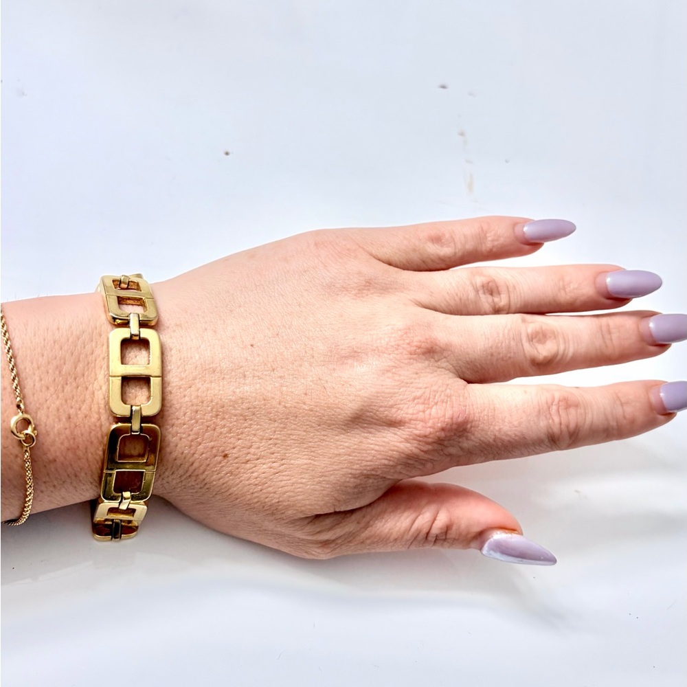 Authentic Vintage Givenchy Gold Link Bracelet